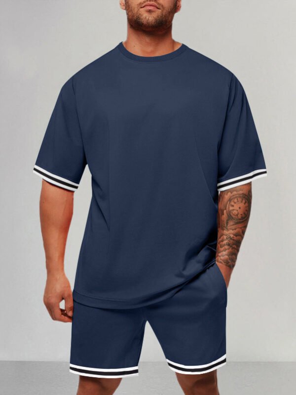 Round Neck Two-piece Men Set